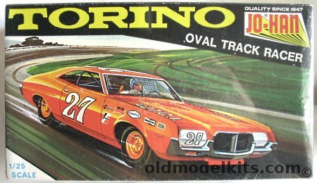 Jo-Han 1/25 1972 Ford Torino Oval Track Racer, C-3372 plastic model kit